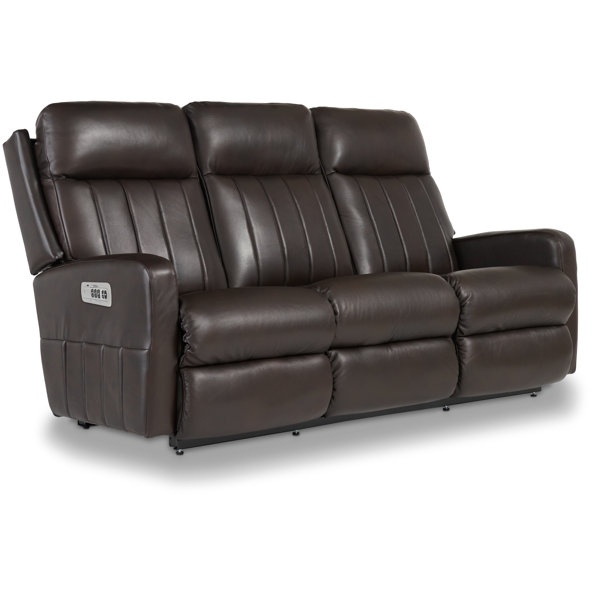 La-Z-Boy Finley Leather Match Power Reclining Sofa with La-Z-Boy Finley Leather Match Power Reclining Sofa with